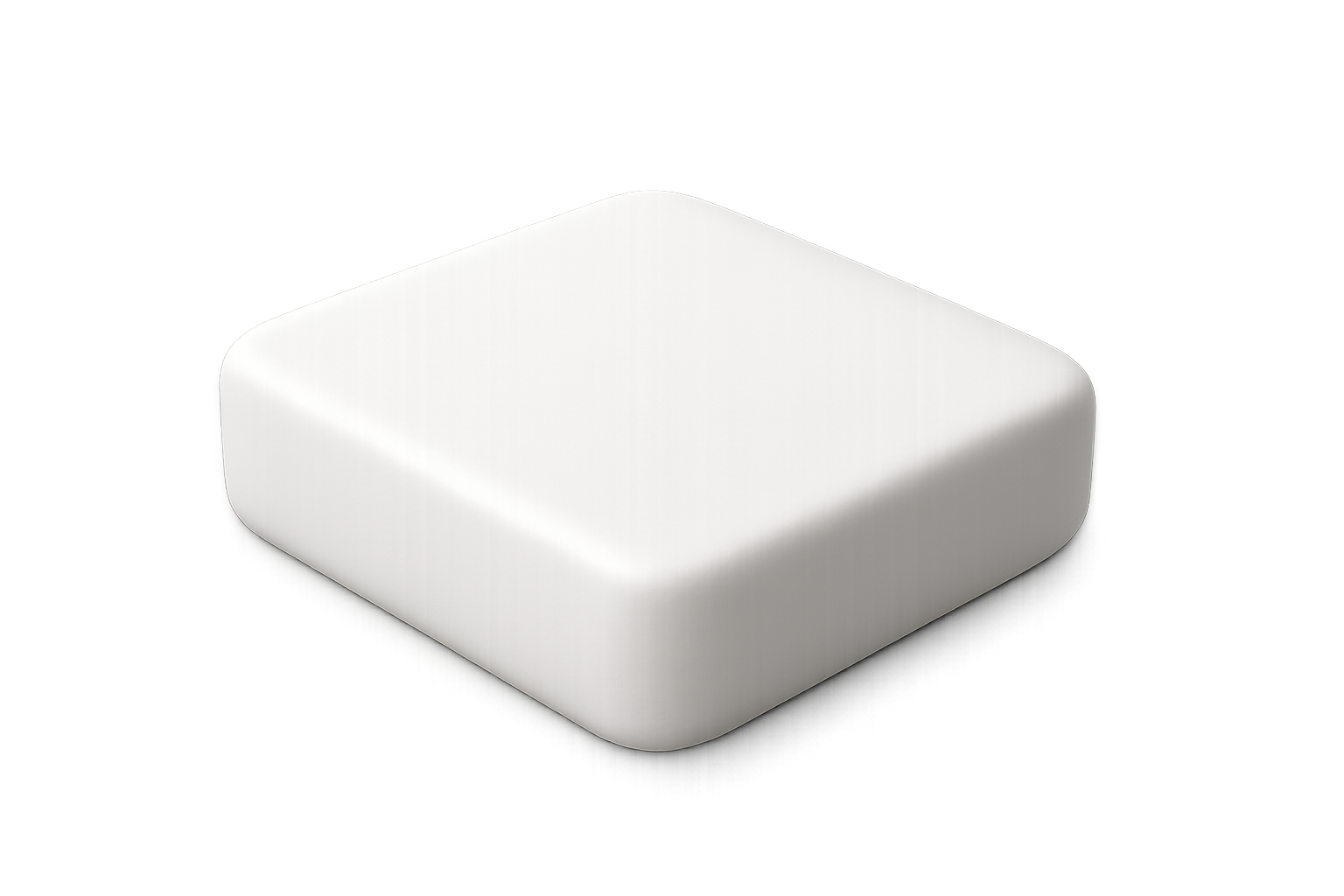 premium memory foam white icon 3d with transparent background